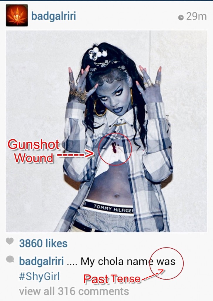 Chola Name WAS "Shy Girl" with a Gunshot Wound to the Chest... She Wishes Karrueche was Dead