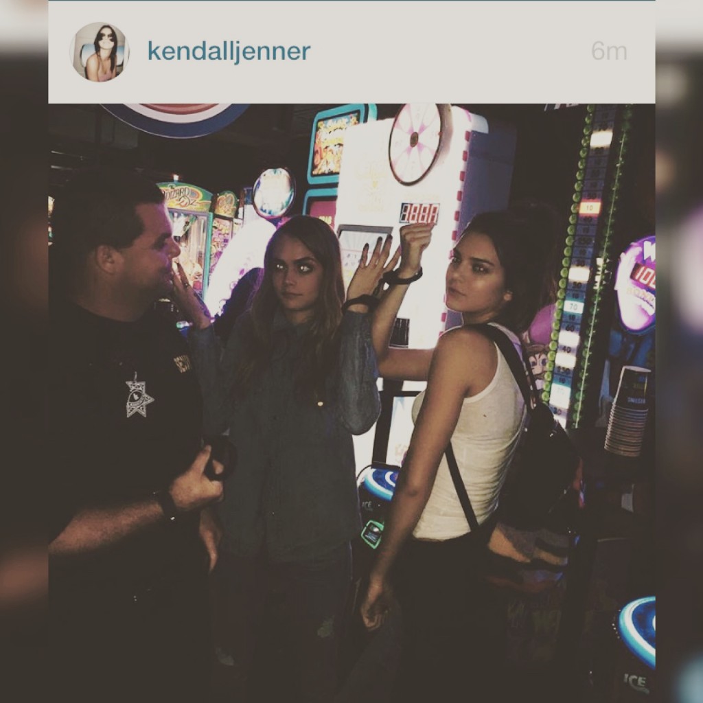 Kendall Jenner & Cara Delivingne’s Dave & Busters Date Night