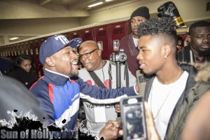 floyd mayweather travis barker lil caine the artist blink 182 charity basketball celebrity tyrin turner garry sun prophecy sunofhollywood 12