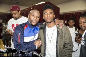 floyd mayweather travis barker lil caine the artist blink 182 charity basketball celebrity tyrin turner garry sun prophecy sunofhollywood 17